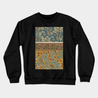 Abstract Floral Pattern Crewneck Sweatshirt